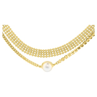 abyb charming 歌曲系列 女款 星晴金色珍珠项链 301343