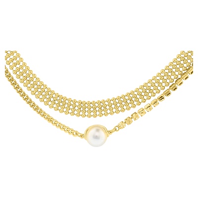 abybcharming星晴金色珍珠项链