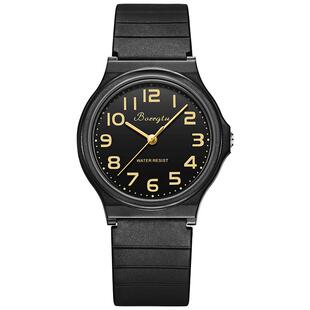 公务员学生中高考试专用石英手表 小众ins简约冷淡风男女情侣潮流