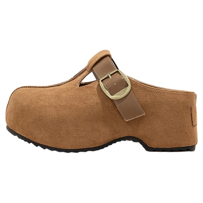 2025冬~周雨彤同款厚底勃肯鞋