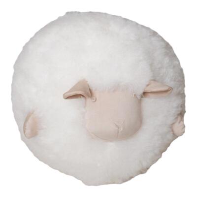 白色客厅抱枕ELINLONYAIN羊毛