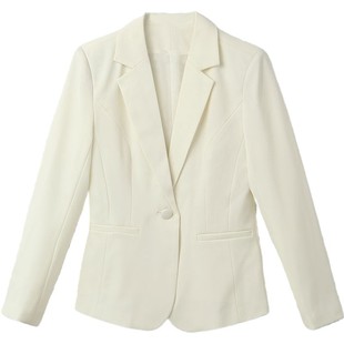 白色超好看短款春秋女士2026超火西装外套黑色高级感女式小西服