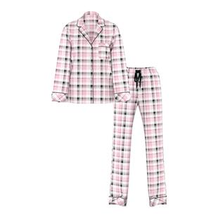 维密法兰绒居家舒适简约长袖长裤睡衣套装女2026