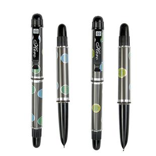 英雄钢笔美工笔弯尖老款经典老师用抽拉式可换墨囊弯头书法笔练字硬笔学生专用文具855教师批改作业墨水刚笔