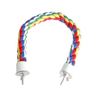 鹦鹉攀爬螺旋棉绳吊绳鸟笼装饰虎皮牡丹玄凤栖架秋千鸟站架子玩具