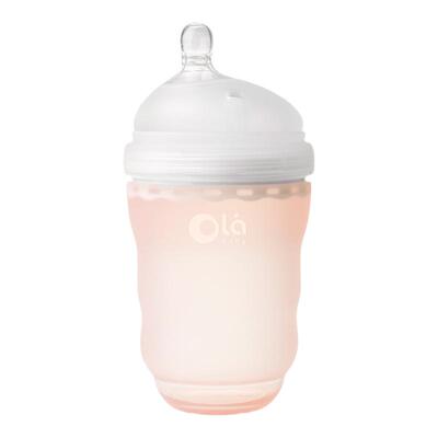 Olababy全硅胶奶瓶仿母乳防胀气
