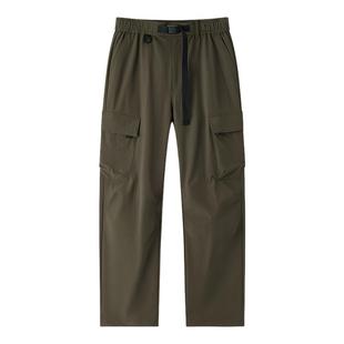 森马休闲裤男春季宽松直筒工装裤户外机能长裤大口袋微皱纹理裤子