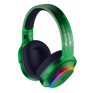 Razer雷蛇梭鱼X幻彩版幻影绿蓝牙无线头戴式电脑手机游戏耳机麦