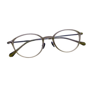 冷茶色眼镜框女高度数近视圆框眼镜素颜小框超轻钛架防蓝光1000度