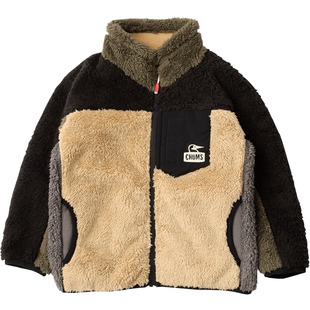 CHUMS/洽洽鸟 秋冬户外休闲儿童抓绒衣外套 CH24-1041