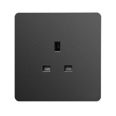 灰色13A英式插座英制方孔面板USB