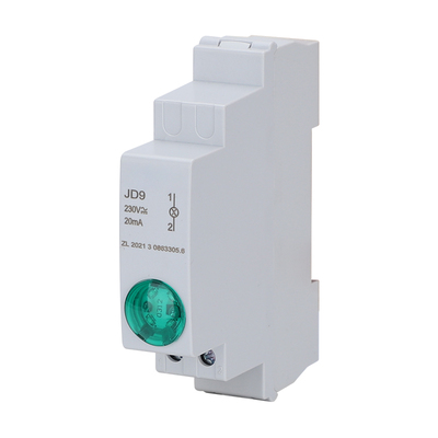 自复位按钮开关带灯导轨式