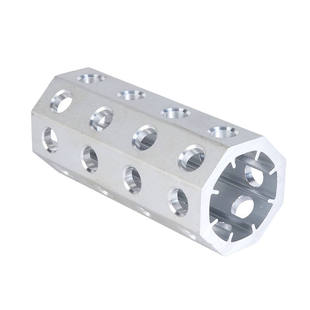 德珂斯5050八角管EGT002八边形铝合金型材汽车抓具空心打孔铝材