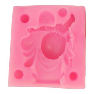 孔明糖艺弥勒佛盐雕磨具硅胶冰雕巧克力翻糖工具立体耐高温模具