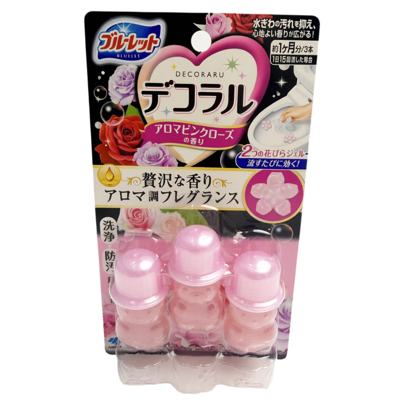 日本小林马桶开花洁厕剂凝胶花瓣除菌厕所清洁剂除臭持久小花香薰