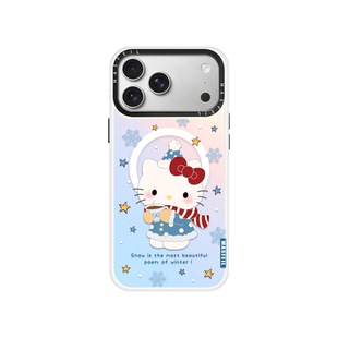 MASFEIL × 冬天猫咪适用iPhone17Promax手机壳新款15磁吸带支架苹果16Pro全包套可爱女ip13pm高级感14好看
