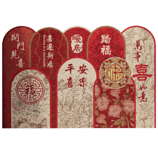 喜庆红色丝圈PVC入户门地垫高级感玄关防滑防水耐脏地毯定制脚垫