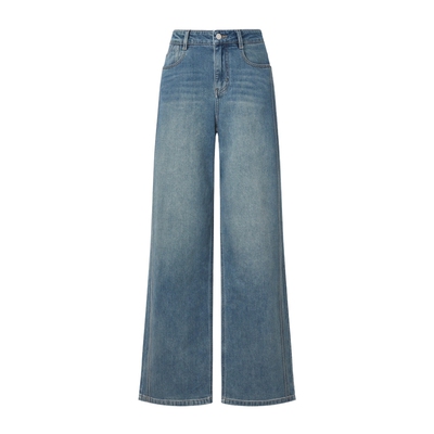 POLOWALK阔腿直筒牛仔裤