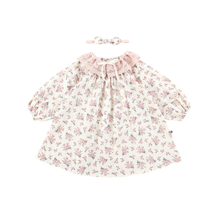 Y787韩国进口淑女宝宝公主连衣裙 婴幼儿发带 百天周岁宴礼服童装