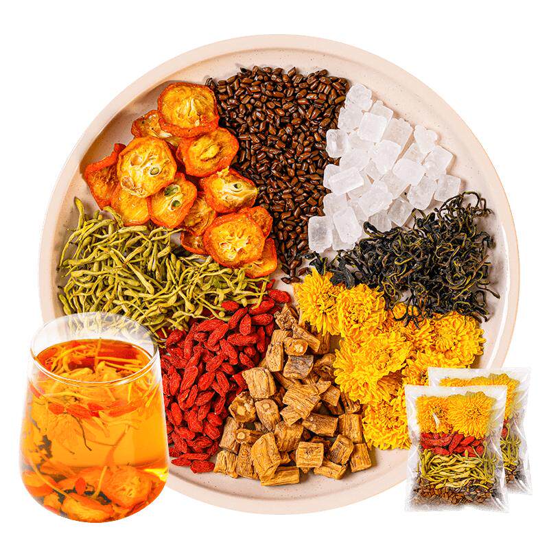 菊花枸杞决明子茶蒲公英金银花牛蒡根组合花草茶包中老年非养生茶