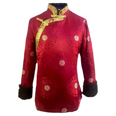 夏季衬衣拼色短款民族风藏服