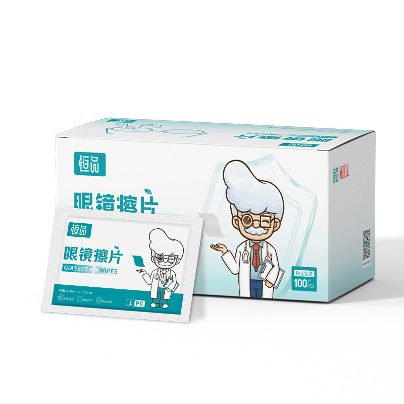 恒品一次性眼镜清洁湿巾独立包装