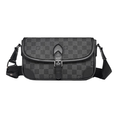 大牌定制款斜挎包老花法棍包单肩