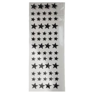 星星贴纸黑色星星银色星星小星星脸贴舞蹈贴脸小星星亮闪闪亮粉