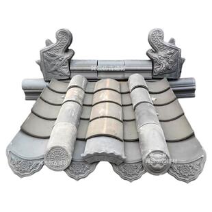仿古中式瓦片古建小青瓦四合院装饰徽派京派屋顶围墙灰瓦烧制青瓦