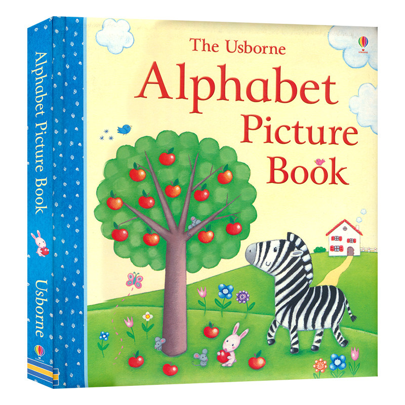 Usborne 原版英文 Alphabet Picture Book 单词图画书 尤斯伯恩图书 英国进口单词书日常词汇 英语绘本书籍 儿童早教读物 2岁+