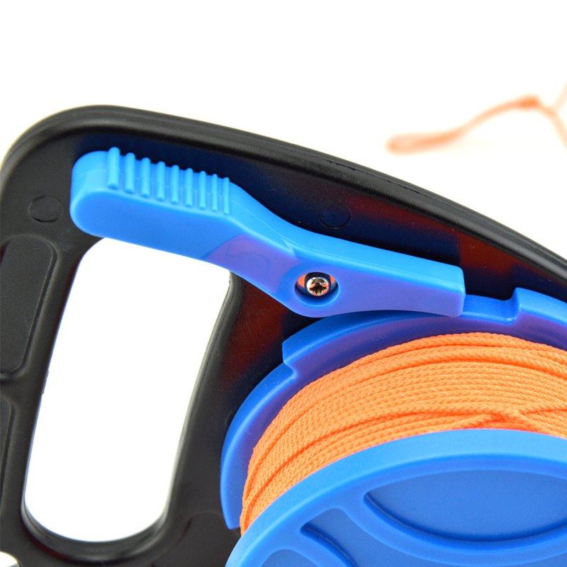 46/83米潜水把手线轮风筝象拔牵引绳SMB潜洞穴浮标技深潜水肺流放