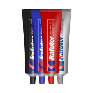卡夫特免垫片胶发动机密封硅酮密封胶平面密封红胶油底壳银胶蓝胶耐温防水防潮环保胶油底壳专用胶水K-588