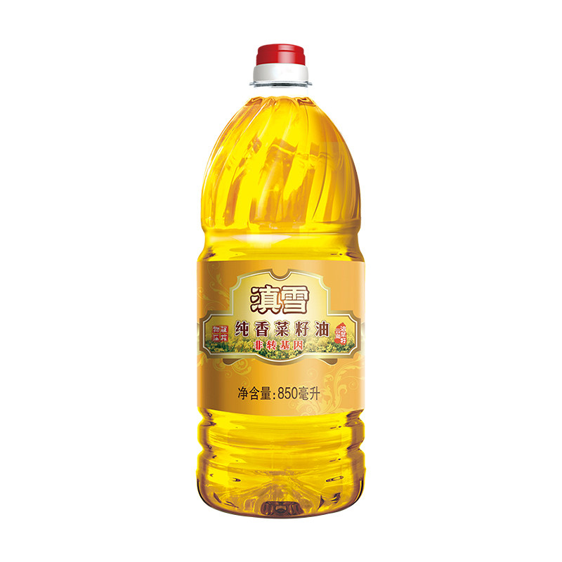 滇雪纯香菜籽油850mL物理压榨