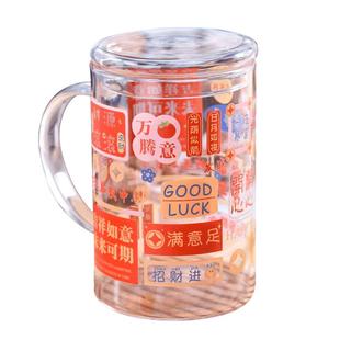 2025新款玻璃杯女大容量1000ml水杯办公室茶杯家用带盖耐高温杯子