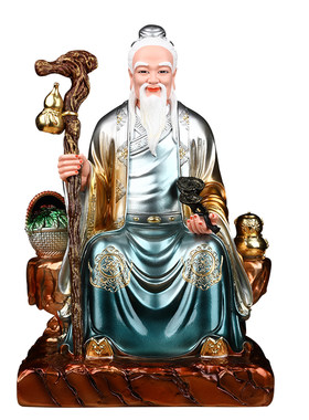 药王爷菩萨神像孙思邈医圣神医华佗像体真身药店供奉树脂佛像摆件