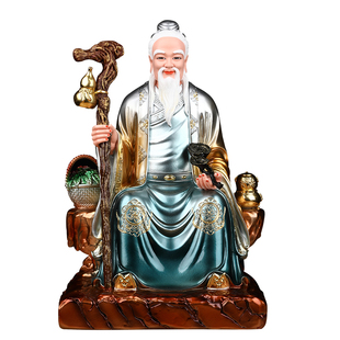 药王爷菩萨神像孙思邈医圣神医华佗像体真身药店供奉树脂佛像摆件