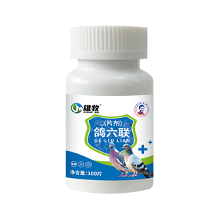 雄牧鸽六联片鸽子通用拉稀厌食呕吐绿便稀便水便缩头炸毛精神不振