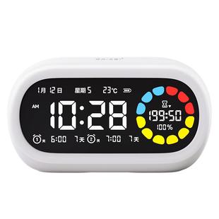 得力闹钟初中生专用智能学生起床神器电子时钟表高中生男女孩新款