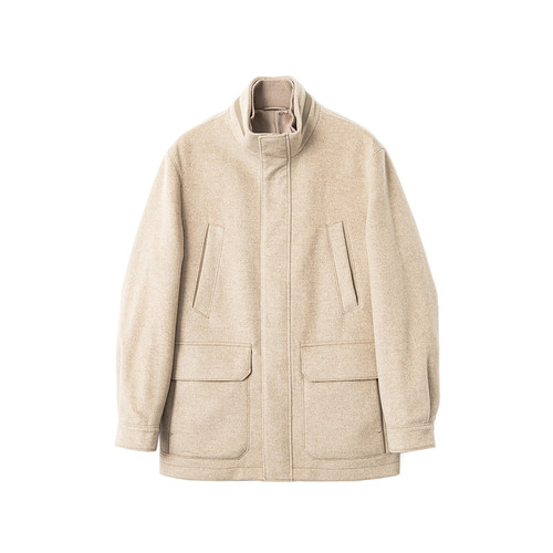 限量 67900版 COLOMBO 100%山羊绒 秋冬男士中长款立领全羊绒大衣