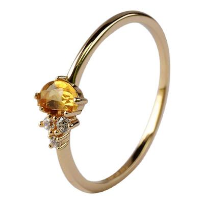 原创不规则小颗粒招财纳福戒指