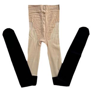 秋季薄款日系假高筒过膝丝袜连裤袜天鹅绒性感甜美拼接打底袜子女