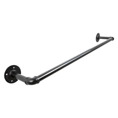 阳台晾衣杆固定式单杆飘窗简易