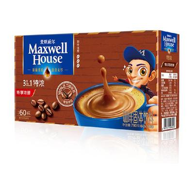 麦斯威尔3合1特浓速溶咖啡便携装