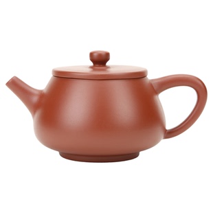 潮州西塘章氏朱泥手拉壶100/160cc石瓢壶紫砂壶工夫茶小品红泥壶