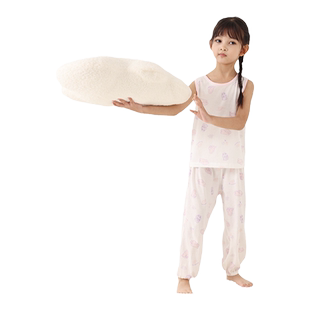 【天丝】丽婴房儿童天丝背心男女童薄款家居服宝宝夏季无袖上装