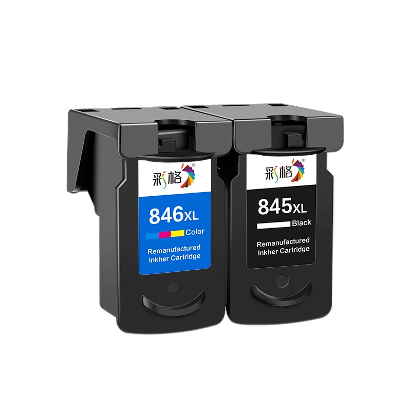 彩格适用佳能845墨盒MG2580s 2400 3080彩色TS3380 3180 TS3480 308 208 PG845s CL846黑色ip2880s打印机连喷