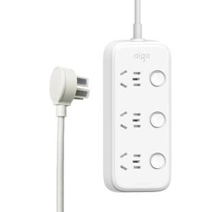 爱国者（aigo）插座插排插线板3/4/5/6/8/10位微笑夜灯薄插头家用