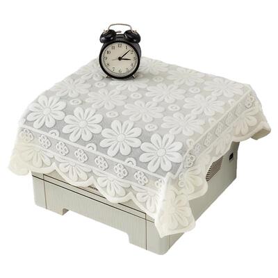 美人胚子简约现代蕾丝打印机盖巾