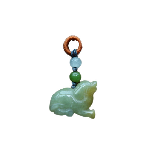 翡翠生肖小滴溜小提溜 DIY饰品玉吊坠小猪兔羊虎马狗龙鼠猴蛇鸡牛