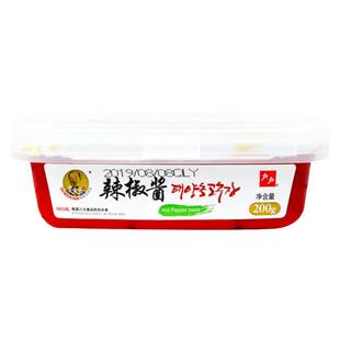 吴文善户户辣椒酱炒年糕酱正宗韩式辣椒酱泡菜用石锅拌饭蟹200g